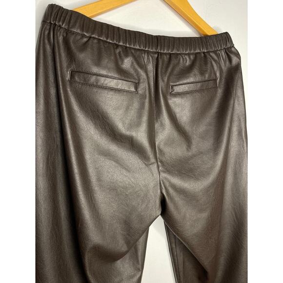 Brochu Walker women’s The Westport Vegan Leather Pant size S Timber - Picture 6 of 11
